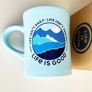 🤍Life is Good Blue Mug